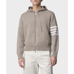 톰* 4바 니트 후드 집업 자켓