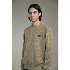 펜* 로고 보풀 자카드 라운드 니트수입최고급(남녀공용)