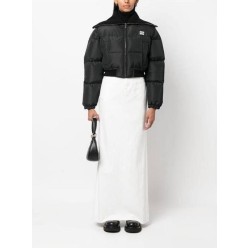 미*** 크롭 테크니컬 패브릭 다운 재킷