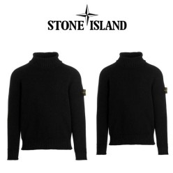 스* 패치 커플 울니트 터틀넥