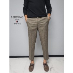 톰* 타탄 체크 반밴딩 슬렉스(084)