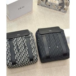 디* 오블리크 자카드 백팩