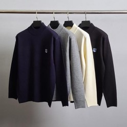 메* 키츠네 블루폭스 반목 니트