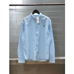 아* 하트자수 옥스포드 셔츠