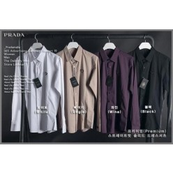 프** 스트레이트핏 솔리드 드레스 셔츠