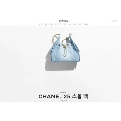 샤* 25벡 워시드 데님 골드 메탈 블루 스몰