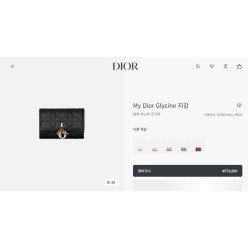 디* 미스 글리신 지갑 블랙 램스킨 까나쥬 카드지갑