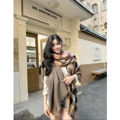 버** 시그니처 울캐시 양면 숄머플러 수입최고급