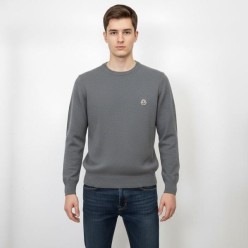 100 울 크루넥 니트