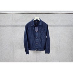 루* 가먼트 다이드 데님 트러커 재킷