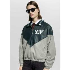 루* 가죽 배색 자켓