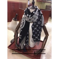 루* 하프 로고 캐시미어 머플러