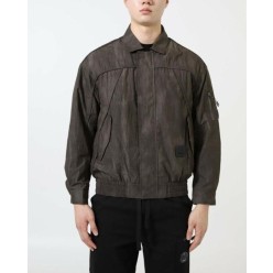 C* 컴퍼니 커브드 밸리 크랙 워시드 블루종 자켓