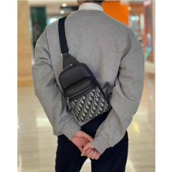 디* 오블리크 자가드 슬링백