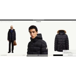 클루니 롱 다운 자켓 블랙