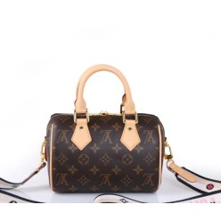 루* 스피디 반둘리에 20 모노그램 스트랩 토트 숄더백