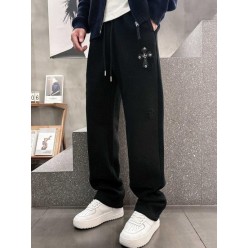 크* 크로스 로고 팬츠