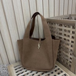 생** 스웨이드 베아 쇼퍼백