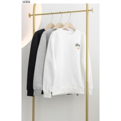 스** 데이지 프린팅 라운드  기모 맨투맨