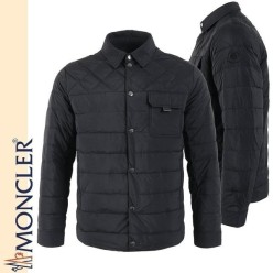 투톤 퀄팅 패딩 셔츠 100 오리털