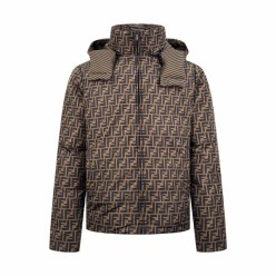 펜* M1168 FF 모티프 리버시블 다운 패딩