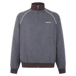 미*** M1185 로고 핀 스트라이프 버진 트랙 자켓