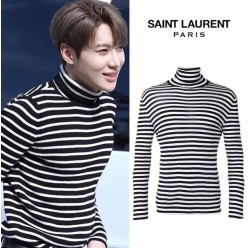 생** 스트라이프 커플 터틀넥