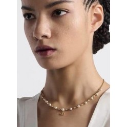 디* 진주 스톤 목걸이