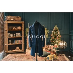 구* 최고급 알파카 더블 브레스티드 코트