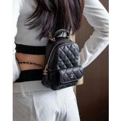 샤* 고급 24 크루즈 캐비어 탑핸들 미니 백팩