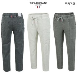 톰* 안기모 앞포켓 밴딩 배기 팬츠