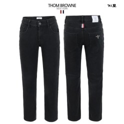 톰* 융기모 올블랙 히든밴딩 슬림팬츠