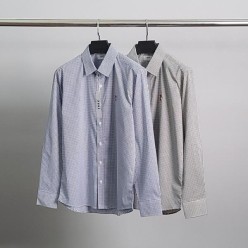아* 스몰하트자수 체크 셔츠