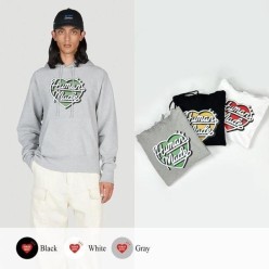 휴* 메이드 하트 로고 후드