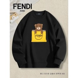 펜* 브라운 곰돌이 기모맨투맨 355