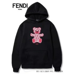 펜* 핑크 곰돌이 후드 기모티셔츠 128