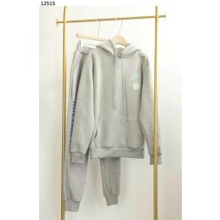 나** 스우시 플라워 백로고 기모 후드 조거셋