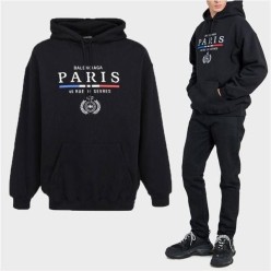 발**** 삼색라인 파리스 로고 나염 후드티