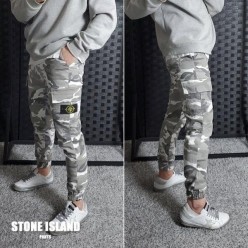 스* 본딩기모 밀리터리 카고 팬츠