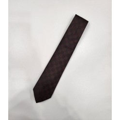 루* 다미에 패턴 실크 넥타이