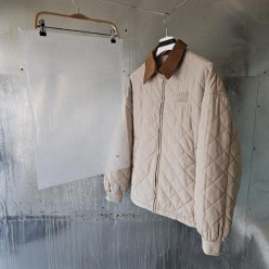 미*** 테크니컬 패브릭 블루종 자켓