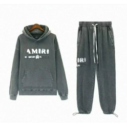 아** 워싱 자수로고 후드 조거 세트