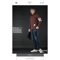 톰* 4바 히든체크 셔츠