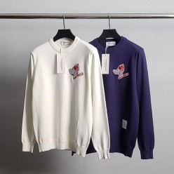 톰* 스카프 도그 캐시미어 니트