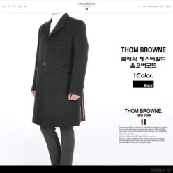 톰* 클래식 체스터필드 울오버 코트 (수입고급)