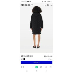 버** 후드 롱 퀄팅자켓