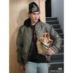 루* 모노그램 보머 자켓