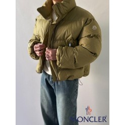 하이넥 크롭 헤비 패딩