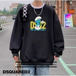 디**** 스머프 DSQ2 로고 밍크양기모 티셔츠