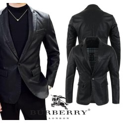 버** 싱글 레더 자켓